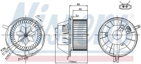 Вентилятор салону NISSENS 87034