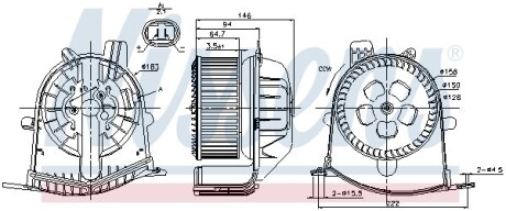 Вентилятор салона NISSENS 87038