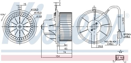 Вентилятор салона NISSENS 87068