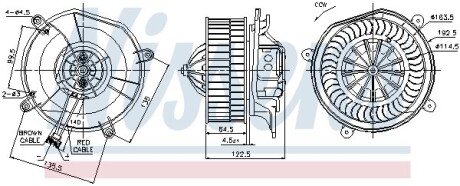 Вентилятор салону NISSENS 87103