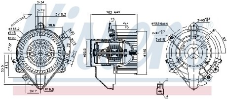 Вентилятор салону NISSENS 87131