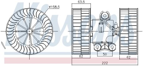 Вентилятор салона NISSENS 87212