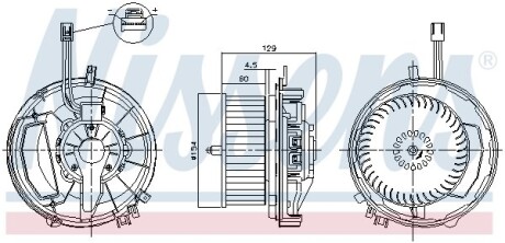 Вентилятор салона NISSENS 87256