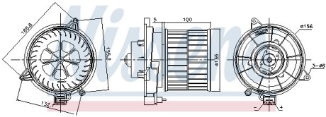 Вентилятор салона NISSENS 87311