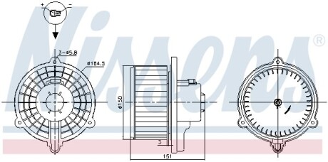 Вентилятор салона NISSENS 87388