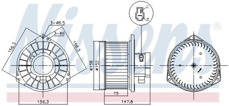 Вентилятор салона NISSENS 87531