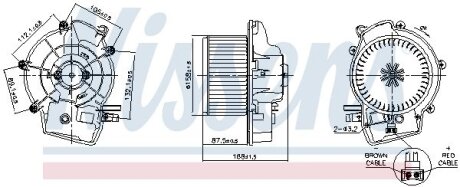 Вентилятор салона NISSENS 87606