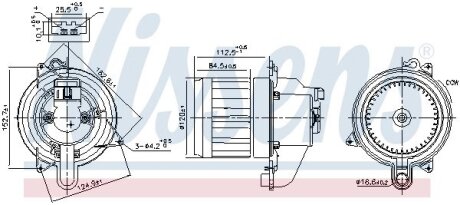 Вентилятор салону NISSENS 87609