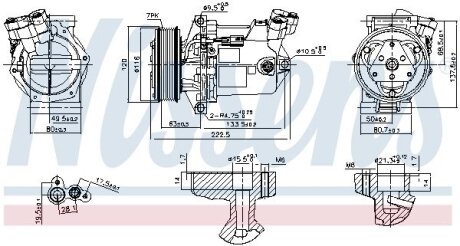 Компрессор кондиционера NISSENS 890042