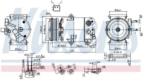 Компресор кондиціонера NISSENS 890588