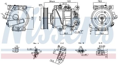 Компрессор кондиционера NISSENS 890896 (фото 1)