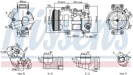 Компресор кондиціонера NISSENS 89516