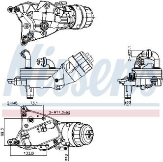 Радиатор охлаждения масла NISSENS 91349