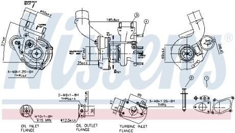 Турбіна RENAULT MASTER II (98-) 2.5 dCi NISSENS 93020