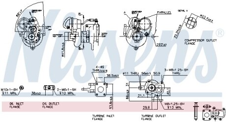 Турбина HYUNDAI TUCSON (JM) (04-) 2.0 CRDi (выр-во) NISSENS 93060