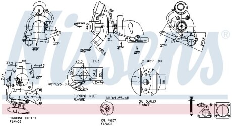 Турбіна FORD TRANSIT (TT9) (06-) 2.2 TDCI NISSENS 93075