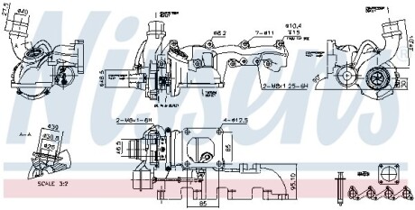 Турбіна FORD TRANSIT CONNECT (TC7) (02-) 1.8 Di NISSENS 93077 (фото 1)