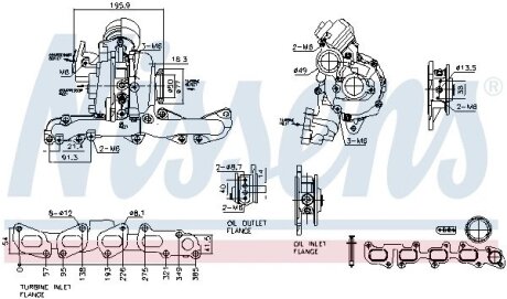 Турбина AUDI 2.0 TDI 9/2008 -> (выр-во) NISSENS 93506