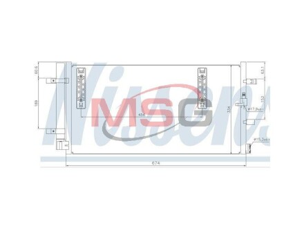 Конденсер кондиціонера NISSENS 940042