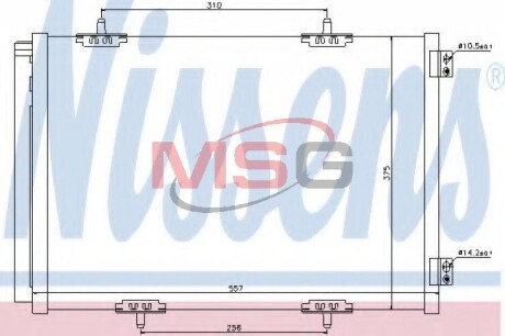 Конденсер кондиціонера NISSENS 940055