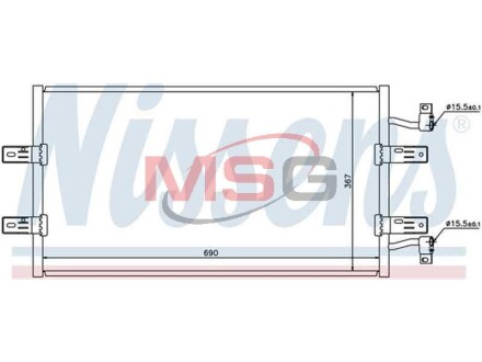 Конденсер кондиціонера NISSENS 940119