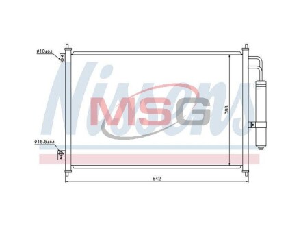 Радіатор кондиціонера NISSAN X-TRAIL (T31) (07-) NISSENS 940121