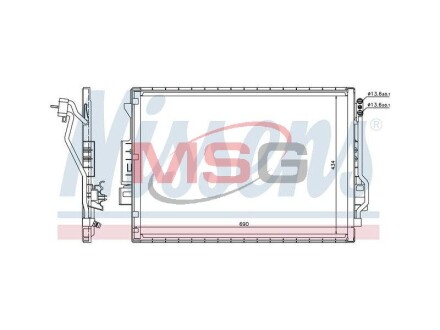 Конденсер кондиционера NISSENS 940137