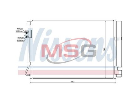 Радіатор кондиціонера NISSENS 940243