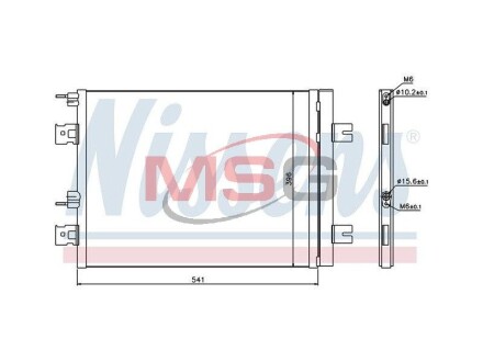 Конденсер кондиціонера NISSENS 940262