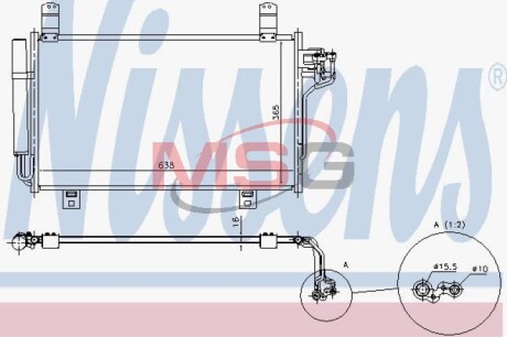 Конденсер кондиціонера NISSENS 940326