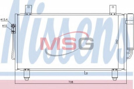 Конденсер кондиціонера NISSENS 940435