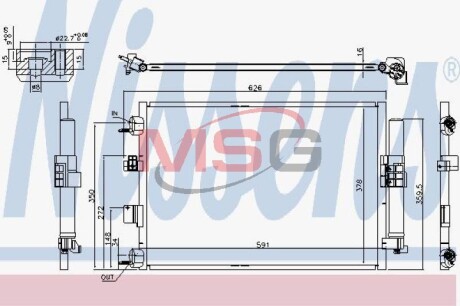 Радиатор кондиционера FORD C-MAX/FOCUS (выр-во) NISSENS 940463