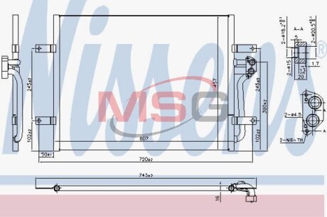 Радіатор кондиціонера NISSENS 940585