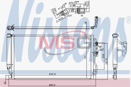 Конденсер кондиціонера NISSENS 940590