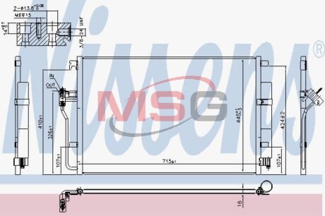 Конденсер кондиционера NISSENS 940826