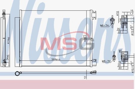 Конденсер кондиционера NISSENS 941060