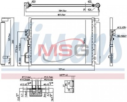 Конденсер кондиционера NISSENS 941072