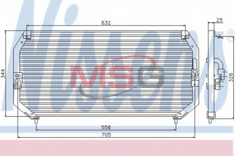 Конденсатор кондиционера TOYOTA CARINA E (T19) (92-) (выр-во) NISSENS 94331