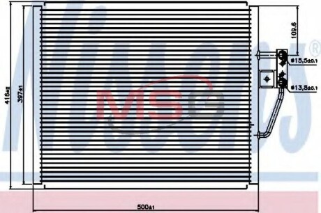 Конденсатор кондиціонера BMW 5 E39 (95-) NISSENS 94529