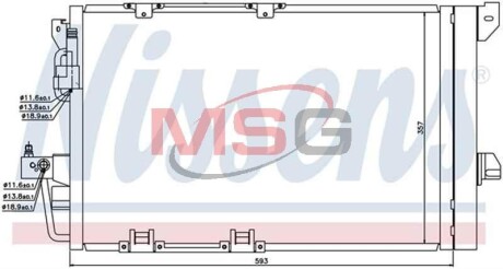 Конденсер кондиционера NISSENS 94650