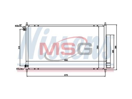 Конденсер кондиціонера NISSENS 94732