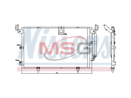 Конденсер кондиціонера NISSENS 94789