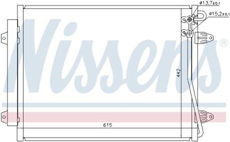 Конденсатор кондиционера VOLKSWAGEN PASSAT (выр-во) NISSENS 94832