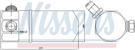 Осушувач кондиціонера AUDI 100 (90-) 1.6 i (+) NISSENS 95117