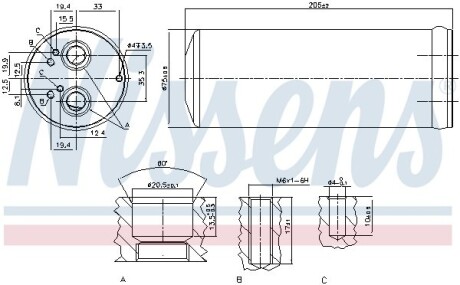 Осушувач кондиціонера NISSENS 95352