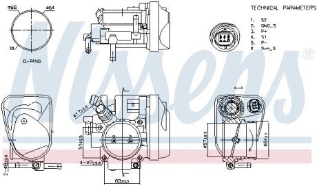 Дросельний вузол OPEL ZAFIRA 05- NISSENS 955115