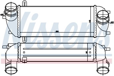 Інтеркулер HYUNDAI SANTA FE (CM) (06-) NISSENS 96559