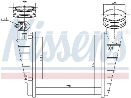 Інтеркулер SKODA, VW NISSENS 96731