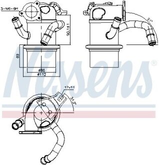 Радіатор відпрацьованих газів NISSENS 989315