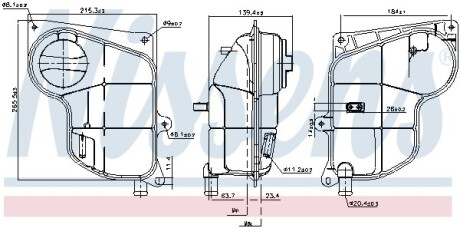 Розширювальний бак охолодження NISSENS 996244